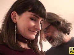 British cumswallower submissive learns discipline