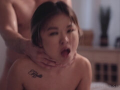 Asiatisch, Arsch, Schlafzimmer, Blasen, Papi, Schwanz, Familie, Titten