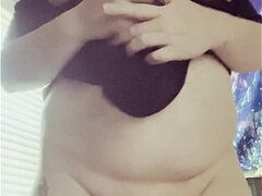 Trans BBW Shows off Happy Horn