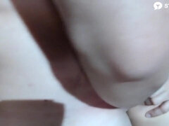 Veľké péro, Brunetka, Prsnatá, Prstovanie, Homemade, Latinskej, Prirodzené prsia, Kozičky