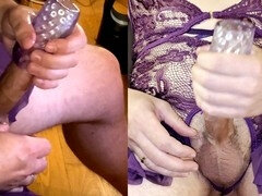 Tir de sperme, Lingerie, Masturbation, Orgasme, Transsexuelle