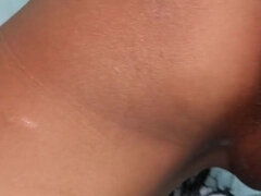 18 jaar, Enthousiasteling, Aziatisch, Bruinharig, Stel, Sperma, Tiener, Tieten likken