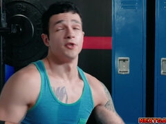 Leie, Kehlenfick, Schwanz, Fingern, Schwul, Handjob, Hardcore, Realität