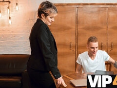 18, Behåret, Hd, Ældre kvinde, Russisk, Strømper, Lærer