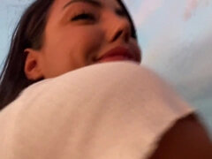 素人, デカパイ, 巨乳な, イマラチオ, キス, 自然山雀, 小柄, オッパイの