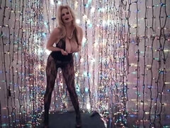 Blond, Vrouw, Hd, Rijpe lesbienne, Alleen, Kousen, Speelgoed