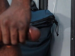 Afternoon Work Stroking My Big Black Cock