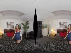 Casey Calvert and Stella Cox VR threesome