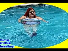 Amatoriale, Matura, Infermiera, All'aperto, Piscina   biliardo, Rossa, Solo