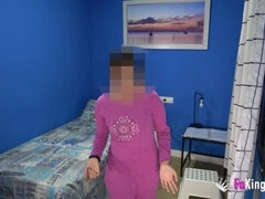 Amatorka, Obciąganie, Brunetka, Styl na pieska, Europejski, Wielorasowy