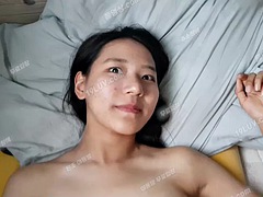 素人, アジア人, フェラチオ, 中出し, イく瞬間, 韓国人, オナニー, 三人