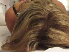 Naughty Wife Cheats on Phone with Husband - Hot Amateur Fuck in Hotel