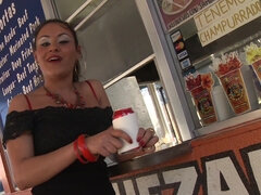 Thick Latina bitch is eager to get tested by a horny stud