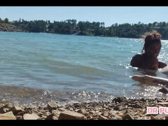 Strand, Fekete, Cumizás, Kézimunka, Szabadban