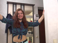 Toccando, Hd, Masturbazione, Tette naturali, Orgasmo, Piccola, Russa, Solo