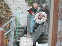 항문핥기, 아기, 흑갈색 머리, 커플, 목구멍이 막히는, 레즈비언, 대단히, 보지