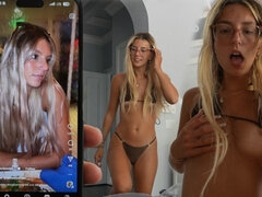 18, 아마추어, 금발의, 크림파이, 여자친구, 집에서 만든, 셀카, 청소년