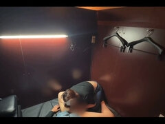 Leie, Asiatisch, Blasen, Paar, Besamung, Jeans, Natürlichen titten