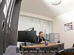 Vakker, Brunette, Par, Gloryhull, Hd, Kontor, Skrikende, Tenåring