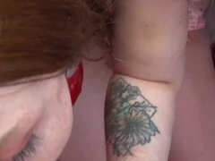 Amatør, Pik sutte, Brunette, Kvinde studerende, Gruppe, Pov, Mager, Trekant