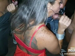 Gangbang On The Beach in Rio de Janeiro with Several Fucking Me Complete on Red