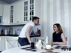 After failure on exam angry boy roughly fucks attractive tutor