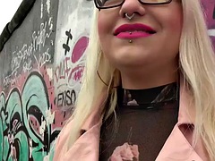 Amatør, Kukk suging, Utendørs, Synsvinkel, Offentlig, Realitet