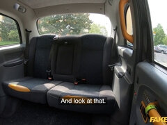 Mia Rose's natural big tits bounce while getting multiple loads of cum in taxi