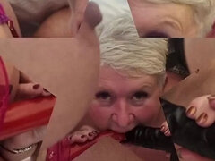 Amatör, Bbw stor vacker kvinna, Avsugning, Cougar, Granny, Mogen, Löskuk, Trekant