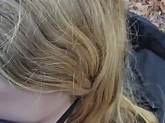 Neujahrs Auto-panne Endet Mit Bezahl Blowjob Und Facial