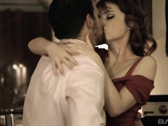 デカ尻, デカチン, デカパイ, フェラチオ, バック, キッチン, 赤毛