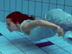 Piyavka Chehova huge bouncy moist tits underwater