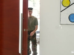 Blair Williams gets a good dicking from horny soldier