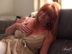 Brytyjski, Cycata, Płeć żeńska, Dojrzałe, Naturalne cycki, Punkt widzenia, Rudowłosa, Macocha