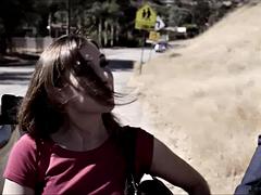 Hardcore, Indisch, Gezichtspunt, Realiteit, Rijden, Geschoren, Trio, Vrouw