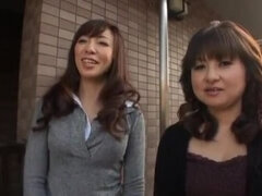 Hot mature Japanese AV model gets in facesitting in group action
