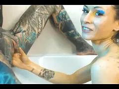 Πρωκτικό, Ξανθιά, Δονητής, Γαμήσι με γροθιά, Ηδ, Γυμνός, Τατουάζ, Βυζιά