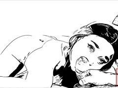 Nina Rivera gives that GREAT HEAD (Comic Series)