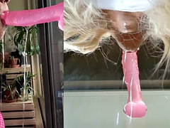 Amatéři, Blondýna, Kluk v dámském, Roztomilá, Dávení, Spodní prádlo, Masturbace, Shemale