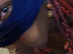 18 jaar, Enthousiasteling, Zwart, Pijpbeurt, Schattig, Naakt, Gezichtspunt, Tiener