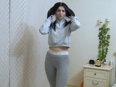 18, Stor stjärt, Gapande, Hemmagjord, Underkläder, Solo, Sport, Student