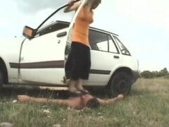 Krásky, Kuřba, Prsatá, Auto, Dávení penisem, Péro, Fetiš, Orgasmus