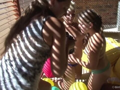 Lana and Magda Balloon BTS