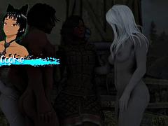 Tridimensional, Anal, Peitos grandes, Jato de porra, Hardcore, Orgia, Sexo grupal a três, Tetas