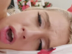 Boyfriend surprises Athena Palomino with energetic sex in bedroom