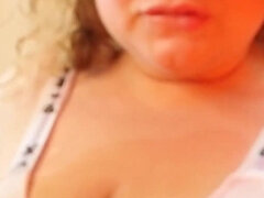 BBW See Through Top with Massive Boobs Inside