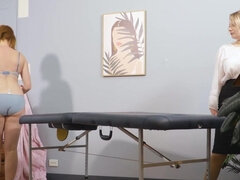 美女, ブロンド, 指いじり, なめる, マッサージ, オーガズム, オマンコ, 赤毛