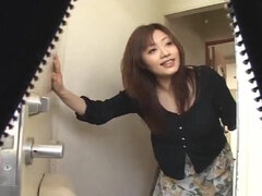 Lustful Japanese Wives Massaged and then Drilled at Home three - CM