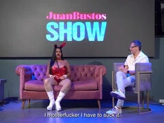 Christmas Domination: Lalucero Deep Throats Cock in Juan Bustos' Wild Show