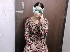 Masked girl from India has sex with a horny fellow